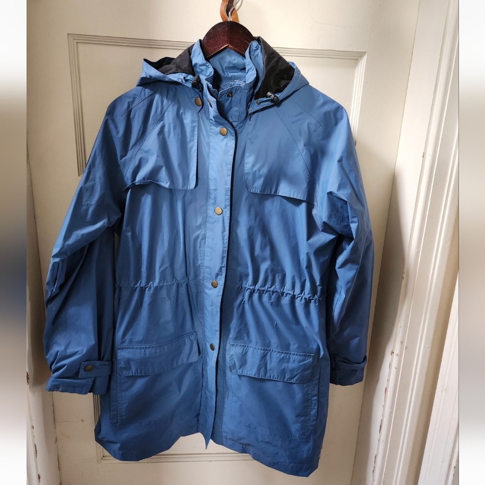 Womens Size Small Blue Raincoat By Magellan's